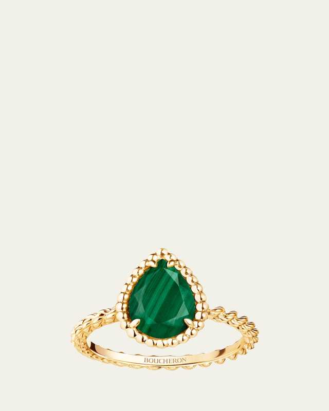 Serpent Boheme Motif Malachite Ring